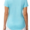 Fila Pickleball Silky V-Neck Tee (W) (Blue) Fila