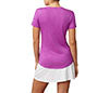 Fila Pickleball Silky V-Neck Tee (W) (Purple)