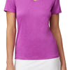 Fila Pickleball Silky V-Neck Tee (W) (Purple)