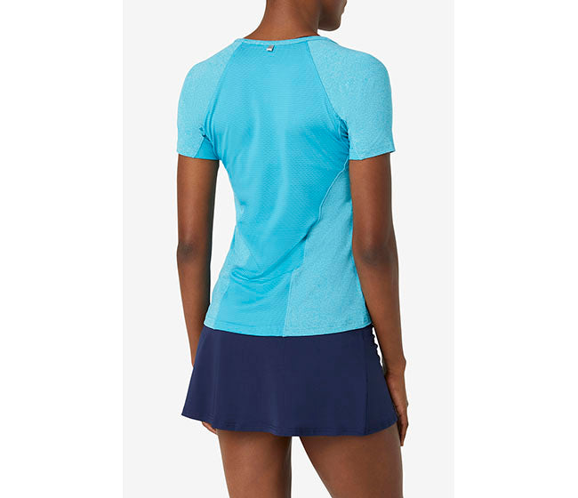 Fila Pickleball Solid Short Sleeve Tee (W) (Turquoise)
