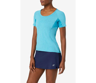 Fila Pickleball Solid Short Sleeve Tee (W) (Turquoise)