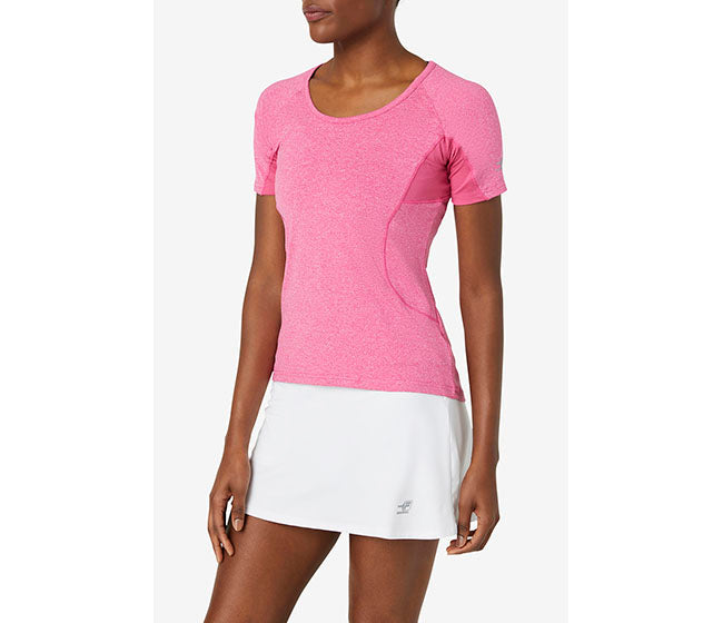 Fila Pickleball Solid Short Sleeve Tee (W) (Pink)