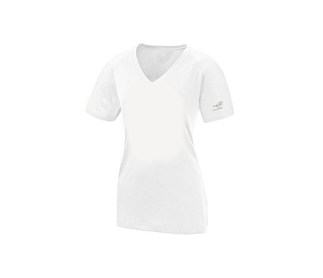 Fila Pickleball Tourney V-Neck Tee (W) (White)