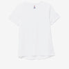Fila Pickleball Heathered Short Sleeve V-Neck (W) (White)