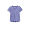Fila Pickleball Heathered Short Sleeve V-Neck (W) (Blue)