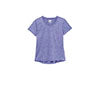 Fila Pickleball Heathered Short Sleeve V-Neck (W) (Blue)