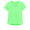 Fila Pickleball Heathered Short Sleeve V-Neck (W) (Green)