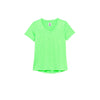 Fila Pickleball Heathered Short Sleeve V-Neck (W) (Green)