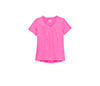 Fila Pickleball Heathered Short Sleeve V-Neck (W) (Pink)