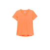 Fila Pickleball Heathered Short Sleeve V-Neck (W) (Orange)
