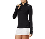 Fila Essentials Half Zip Jacket (W) (Black)