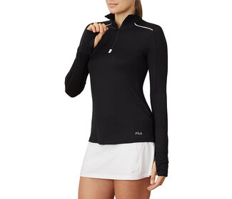 Fila Essentials Half Zip Jacket (W) (Black)