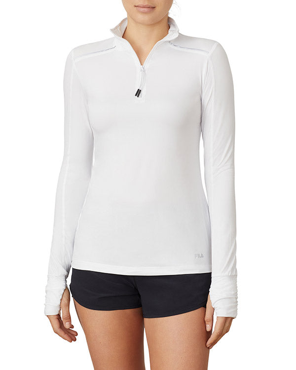 Fila Essentials Half Zip Jacket (W) (White)