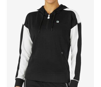 Fila La Finale Half Zip Hoodie (W) (Black)