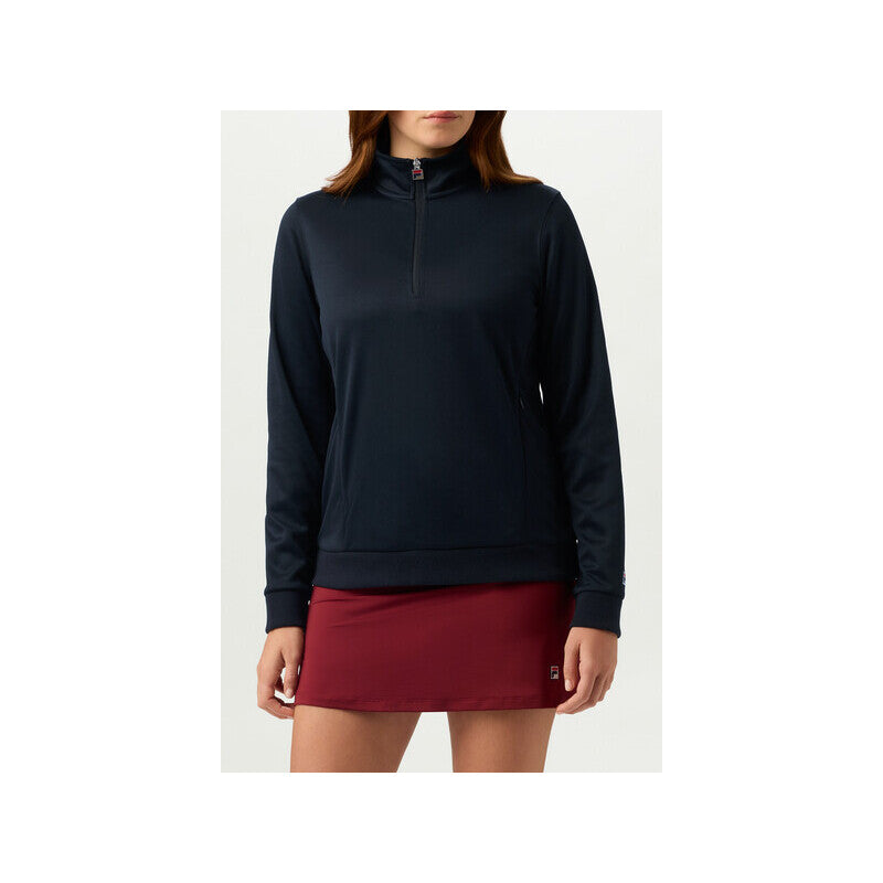 Fila Long Sleeve 1/4 Zip (W) (Black)