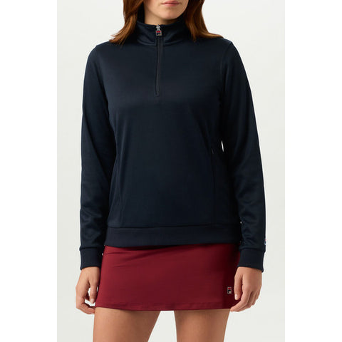 Fila Long Sleeve 1/4 Zip (W) (Black)