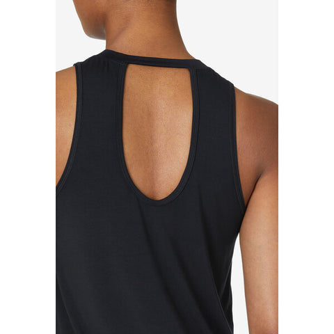 Fila Fi-Lux Open Back Tank Top (W) (Black)