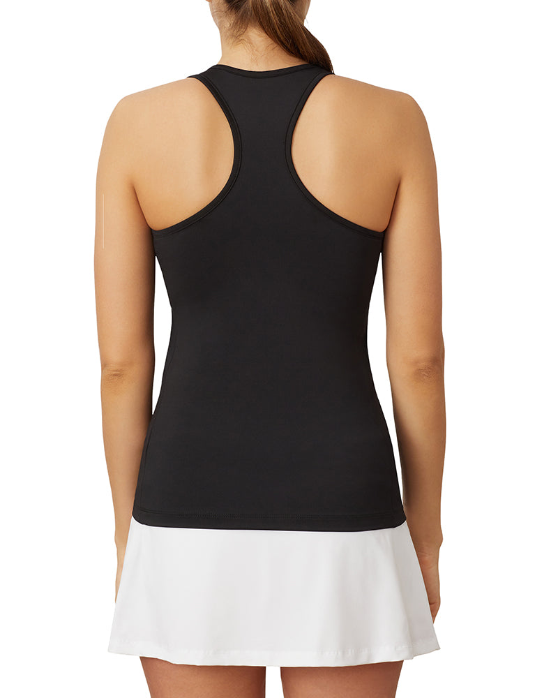 Fila Core Racerback Printed Team Tank (W) (Black)