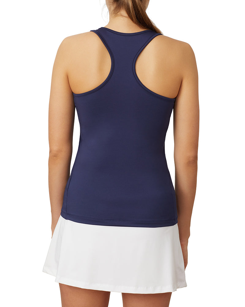 Fila Core Racerback Printed Team Tank (W) (Navy)
