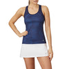 Fila Core Racerback Printed Team Tank (W) (Navy)