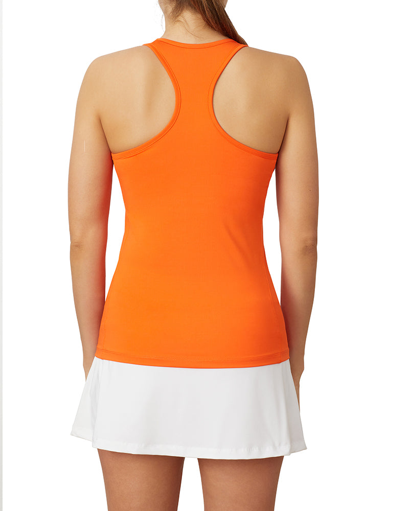 Fila Core Racerback Printed Team Tank (W) (Orange)