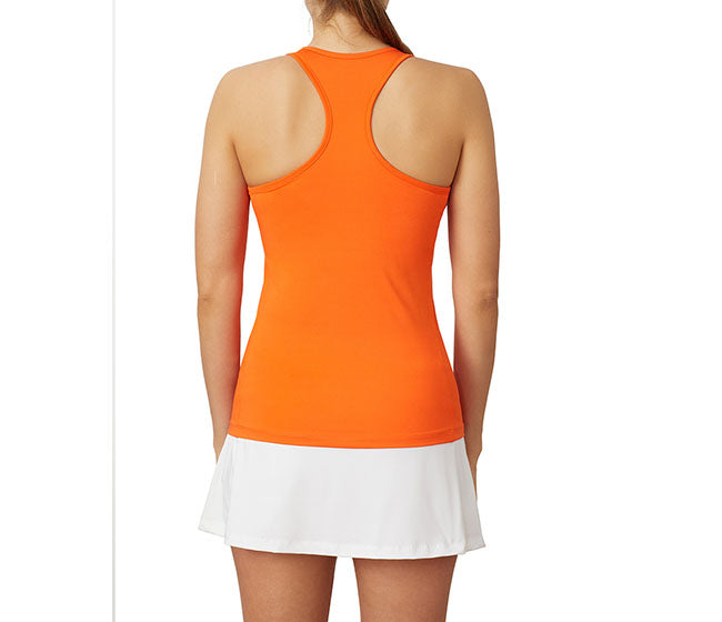 Fila Core Racerback Printed Team Tank (W) (Orange)