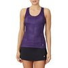 Fila Core Racerback Printed Team Tank (W) (Purple)