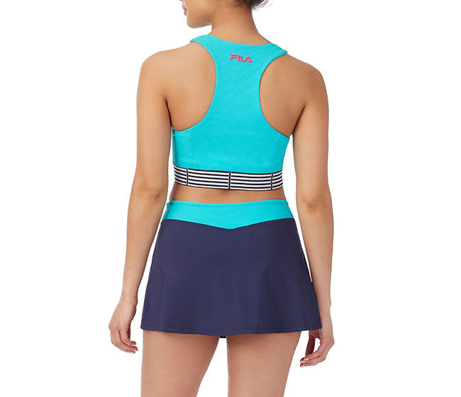 Fila Bevans Baye Crop Tank (W) (Turquoise)