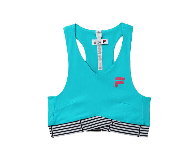 Fila Bevans Baye Crop Tank (W) (Turquoise)