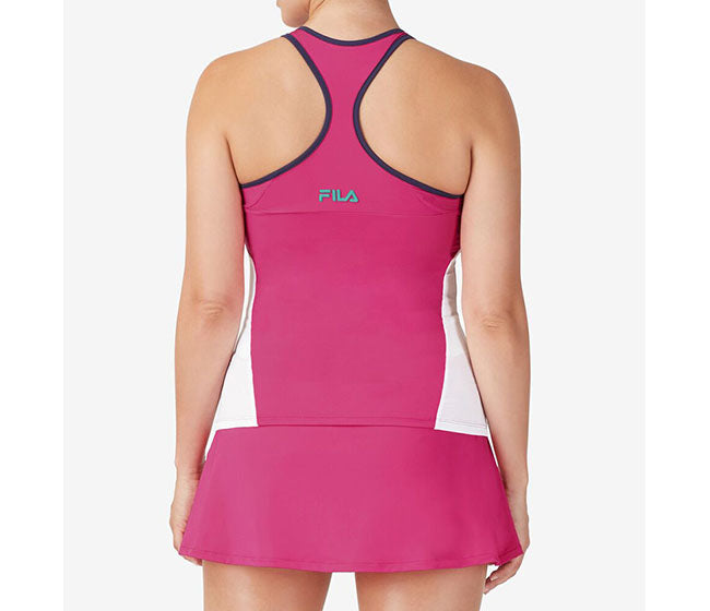 Fila Bevans Day Break Racerback Tank (W) (Pink/White)