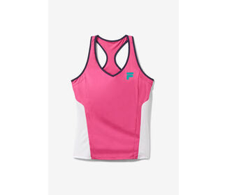 Fila Bevans Day Break Racerback Tank (W) (Pink/White)