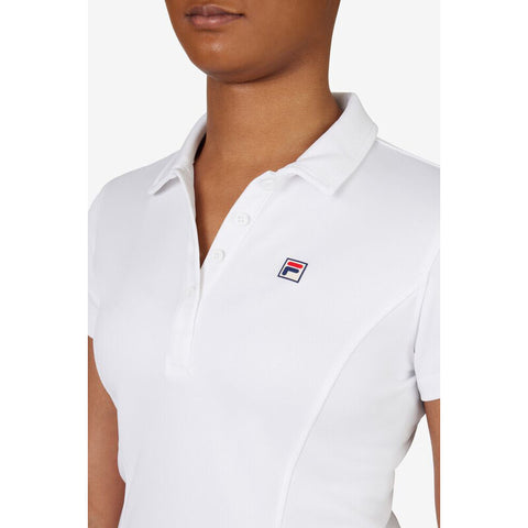 Fila Essentials Pique Polo (W) (White)