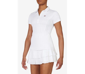 Fila Essentials Pique Polo (W) (White)