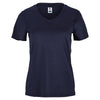 Fila Essentials Short Sleeve V-Neck (W) (Navy)