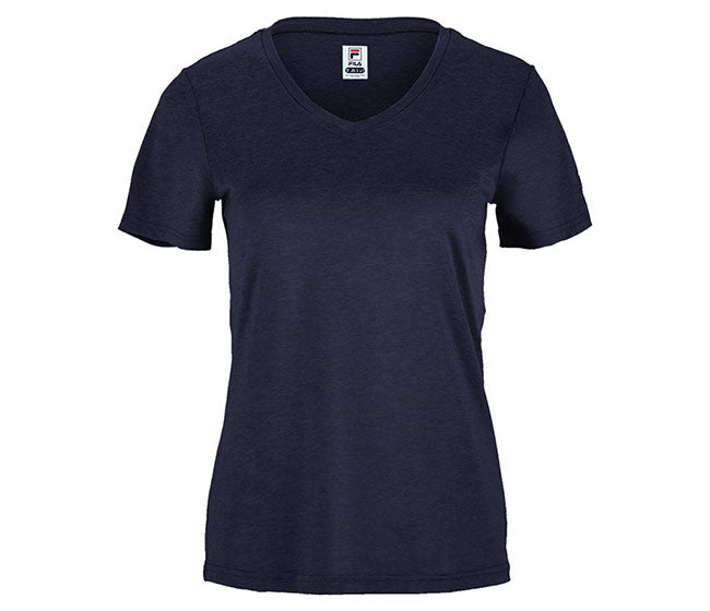 Fila Essentials Short Sleeve V-Neck (W) (Navy)