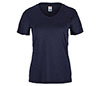 Fila Essentials Short Sleeve V-Neck (W) (Navy)
