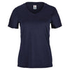 Fila Essentials Short Sleeve V-Neck (W) (Navy)