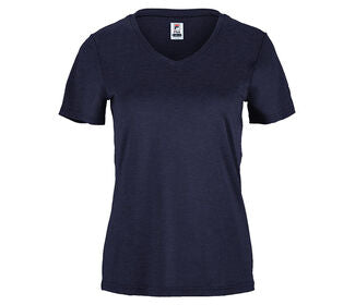 Fila Essentials Short Sleeve V-Neck (W) (Navy)