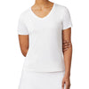 Fila Essentials Short Sleeve V-Neck (W) (White)