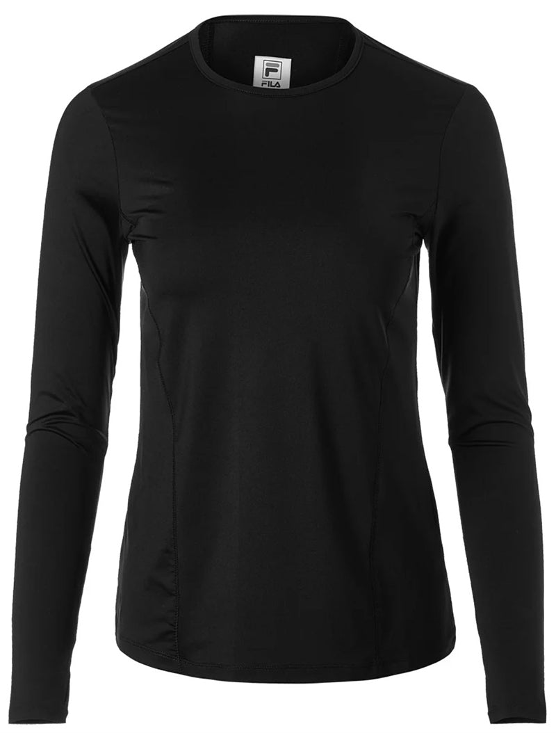 Fila Essentials Uv Blocker Long Sleeve Top (W) (Black)