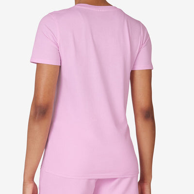 Fila Elevated Essentials V-Neck Tee (W) (Pink)
