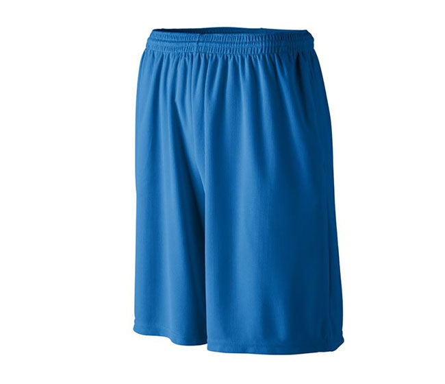 Augusta Longer Length Wicking 9" Short (M) (Royal)