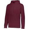 Augusta Wicking Fleece Hooded Sweatshirt (M) (Maroon)