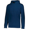 Augusta Wicking Fleece Hooded Sweatshirt (M) (Navy)