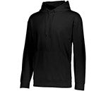 Augusta Wicking Fleece Hooded Sweatshirt (M) (Black)