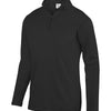 Augusta Wicking Fleece 1/4 Zip Pullover (M) (Black)