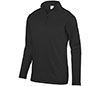 Augusta Wicking Fleece 1/4 Zip Pullover (M) (Black)