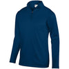 Augusta Wicking Fleece 1/4 Zip Pullover (M) (Navy)