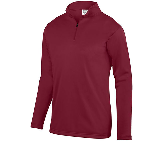 Augusta Wicking Fleece 1/4 Zip Pullover (M) (Cardinal)