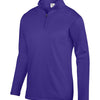 Augusta Wicking Fleece 1/4 Zip Pullover (M) (Purple)